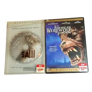 Saw & American Werewolf In London Collector's Ed. DVD Lot (2004,2001) New Sealed